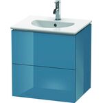 Duravit Waschtischunterbau L-CUBE 419x520x550mm stone blue hochglanz