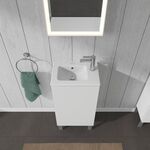 Duravit Waschtischunterbau L-CUBE 294x420x704mm Anschlag rechts weiß matt