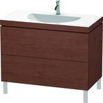 Duravit Möbelwaschtisch L-CUBE 1000x540mm o ÜL 1 HL Amerik. nussbaum