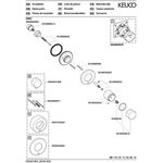 Keuco Umstellventil IXMO UP f 3 Verbr Rosette rund vc
