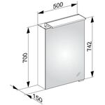 Keuco Spiegelschrank ROYAL L1 Vorb 500x742x150mm Ans li 1 Schubk . A++