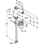 Kludi Bidet-Einhandmischer BALANCE DN 15 chr
