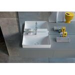 Duravit Aufsatzbecken DURASQUARE o ÜL m HLB 600x470mm 1 Hahnloch weiß