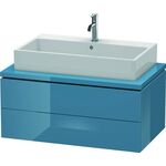 Duravit Konsolenunterschrank L-CUBE 400x920x547mm stone blue hochglanz