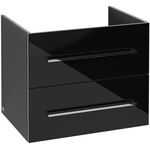 V&B Waschtischunterschrank AVENTO 630x514x452mm Crystal Black