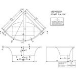 V&B Whirlpoolsystem SQUARO Slim Line Hy COM m Multip Trio Tech. Pos 1 we