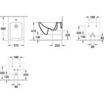 V&B Wand-Bidet VENTICELLO 560x375mm, mit ÜL stone white C+