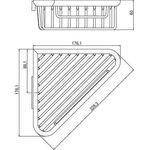 Emco Eckschwammkorb SYSTEM 2 ti. verd. Wdbef. abnehmbar chrom