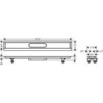 HG Installationsset uBox universal für Duschrinnen Fertigsets 800mm
