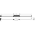 HG Duschrinne RainDrain Flex kb. Wd-mon 1200mm edelstahl gebürstet