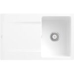 V&B Einbauspüle SILUET 45 FLAT 780x490mm Handbet. snow white