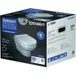 Wand-WC-Kombination Duravit No.1 tief, rimless, 365x480mm weiß
