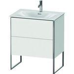 Duravit Waschtischunterbau XSQUARE 840x710x478mm, 2 Auszüge weiß matt