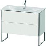 Duravit Waschtischunterbau XSQUARE 840x1010x478mm, 2 Auszüge weiß matt