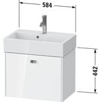Duravit WT-Unterbau BRIOSO COMPACT 1 Auszug 442x584x389mm weiß matt
