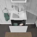 Duravit WTU Compact L-CUBE 400x520x421mm, 1 Auszug weiß matt