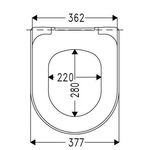 Hamberger WC-Sitz Tube SoftClose Premium mit Edelstahl-Klappdübel C4302G weiß