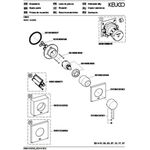 Keuco Einhebelmischer IXMO Pure UP Rosette eckig sw ma