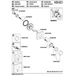 Keuco Umstellventil IXMO UP f 2 Verbr Rosette eckig sw ma