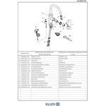 Kludi Spültisch-Einhandmischer E-GO DN 15 elektr 230 V Netz tiefmattschwarz