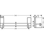 Haltestange AXOR UNIVERSAL brushed nickel