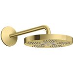 Kopfbrause 280 1jet AXOR ONE mit Brausearm brushed brass