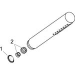 Stabhandbrause 1jet AXOR STARCK DN 15 brushed bronze
