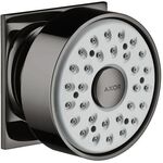 Seitenbrause 1jet AXOR DN 15 eck Rosette polished black chrome