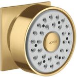 Seitenbrause 1jet AXOR DN 15, eckige Rosette brushed gold optic