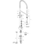Einhebel-Spültischmischer Semi-Pro AXOR DN 15 brushed black chrome