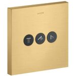 Ventil SQUARE AXOR SHOWERSOLUTIONS UP für 3 Verbraucher brushed gold optic
