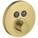 Thermostat SHOWERSELECT ROUND AXOR UP für 2 Verbraucher brushed brass