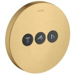 Ventil SHOWERSELECT ROUND AXOR UP für 3 Verbraucher brushed gold optic