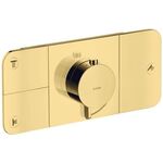 Fertigmontageset AXOR ONE f UP-Thermostat 3 Verbr pol. gold optic