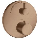 Thermostat AXOR UNO2 UP mit Abstellventil brushed red gold
