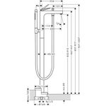 Fertigmontageset AXOR CITTERIO f EWM bodenst HGri bru bra.