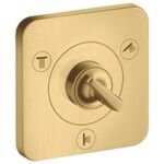 Ab-/Umstellventil AXOR CITTERIO E T/Q Unterputz 12x12 brushed gold optic