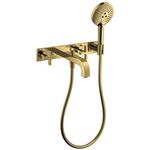 3-Loch Wannenarmatur AXOR CITTERIO DN 15 UP m Pl m Kreuzgr. pol. gold optic