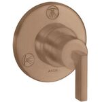 Ab-/Umstellventil AXOR CITTERIO T/Q UP mit Hebelgriff brushed red gold