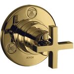 Ab-/Umstellventil AXOR CITTERIO T/Q UP m Kreuzgriff polished gold optic