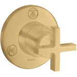 Ab-/Umstellventil AXOR CITTERIO T/Q UP mit Kreuzgriff brushed gold optic