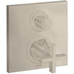 Thermostat AXOR CITTERIO UP m Ab-/Umstellv. u KreGr bru nickel