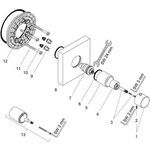 Therm.modul AXOR STARCK SHOWERCOLLECTION DN 20 UP 12x12 stainless steel optic