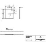 V&B Spiegel SUBWAY 3.0 650x750x47,5mm bi (Black ma White Matt)