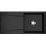 V&B Einbauspüle SILUET 60 FLAT 980x490mm Handbet. ebony