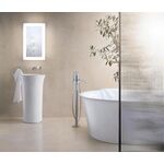 Duravit Waschtisch WHITE TULIP d= 50cm freist o ÜL o Hahnlochbank weiß