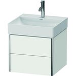 Duravit Waschtischunterbau XSQUARE 397x484x460mm 2 Schubk weiß seidenmatt