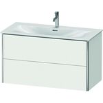 Duravit Waschtischunterbau XSQUARE 560x1010x478mm 2 Schubk weiß seidenmatt