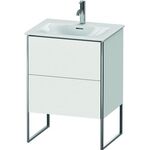 Duravit Waschtischunterbau XSQUARE 840x610x478mm, 2 Auszüge weiß matt