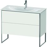 Duravit Waschtischunterbau XSQUARE 840x1010x478mm 2 Auszüge weiß seidenmatt